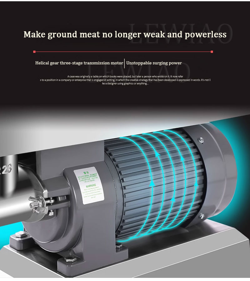 Meat Grinder Attachment - Electric Meat Grinding Machine 340Kg/h 1600W
