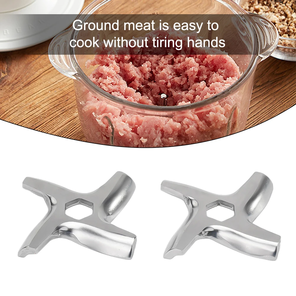 Meat Grinder Attachment - 2Pcs Mincer Blades Meat Grinder Parts