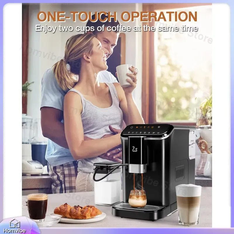 Milk Frother Automatic - 20 Bar Fully Automatic Espresso with