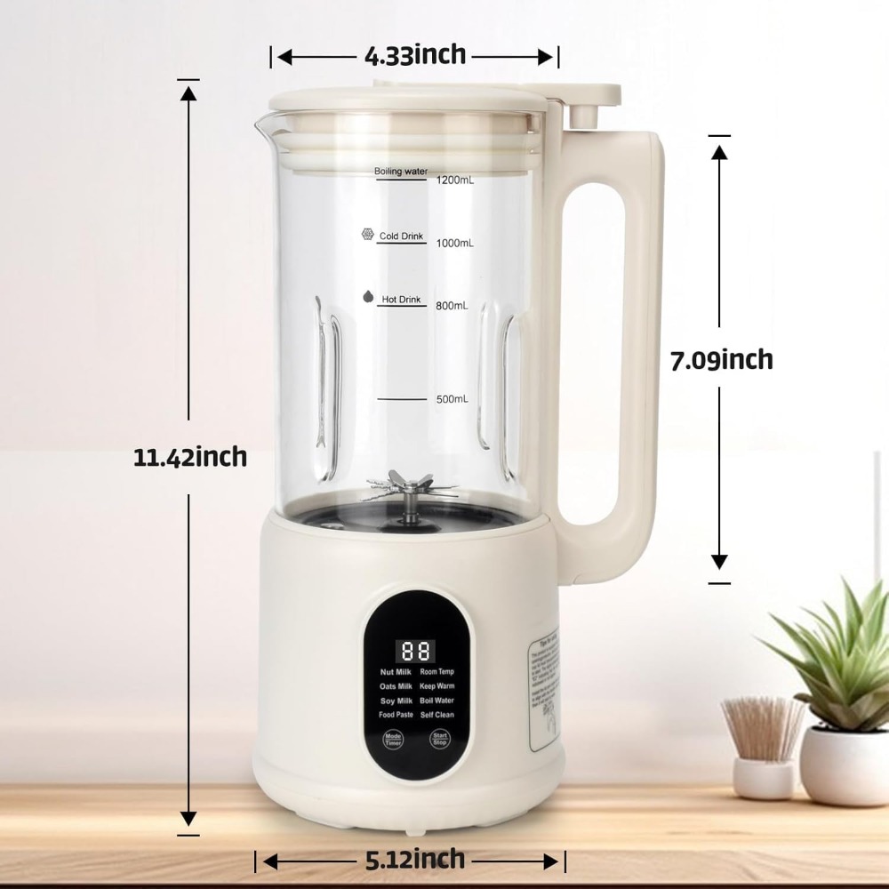 40 Oz Automatic Plant Milk Mak - đánh giá và giá Soy Milk Maker