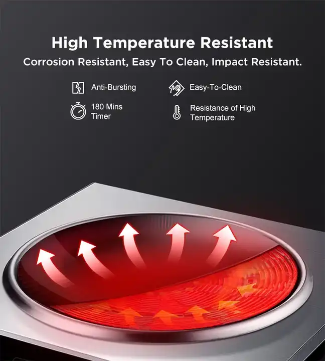 3500W Concave Flat Commercial  - đánh giá và giá Induction Cooktop Portable