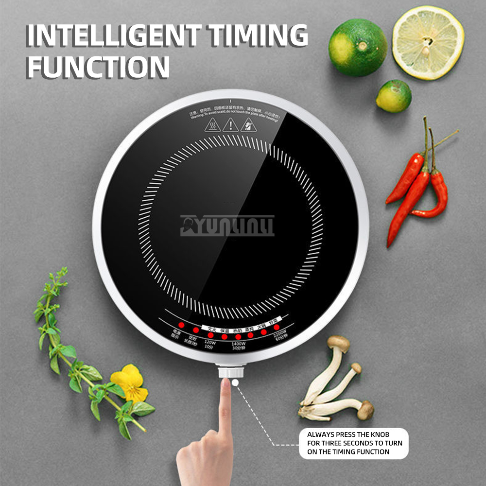 Round Smart Induction Cooker H - đánh giá và giá Induction Cooktop Portable