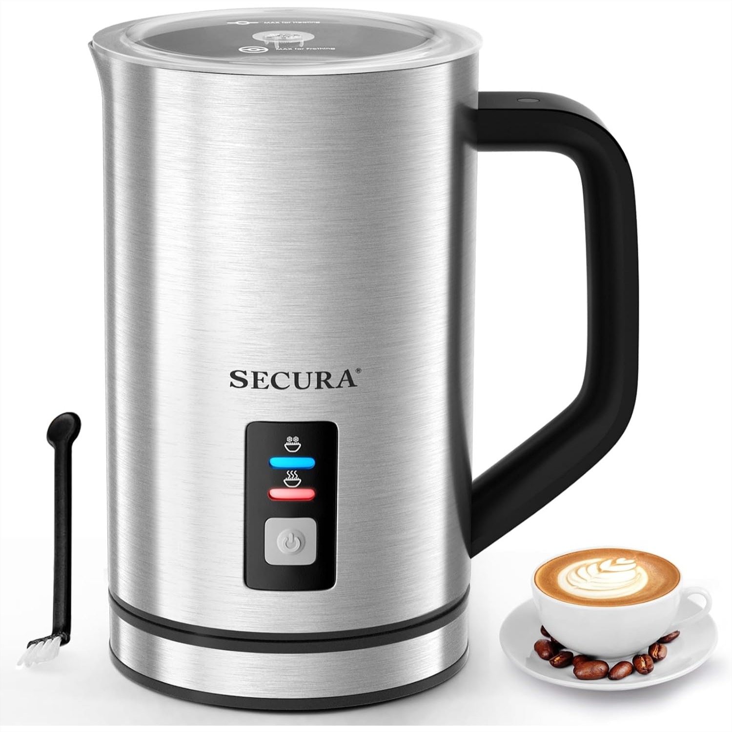 Electric Milk Frother Stainles - đánh giá và giá Milk Frother Automatic