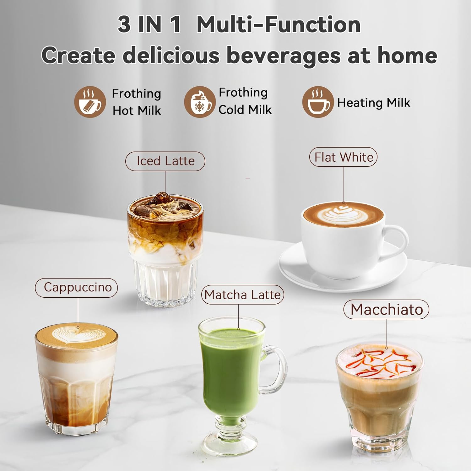 Electric Milk Frother Stainles - đánh giá và giá Milk Frother Automatic