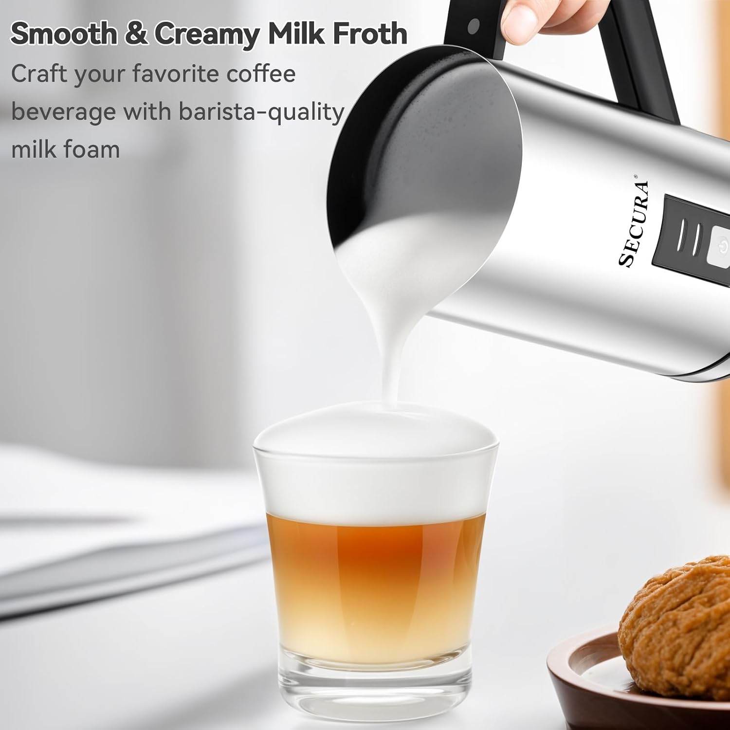 Electric Milk Frother Stainles - đánh giá và giá Milk Frother Automatic