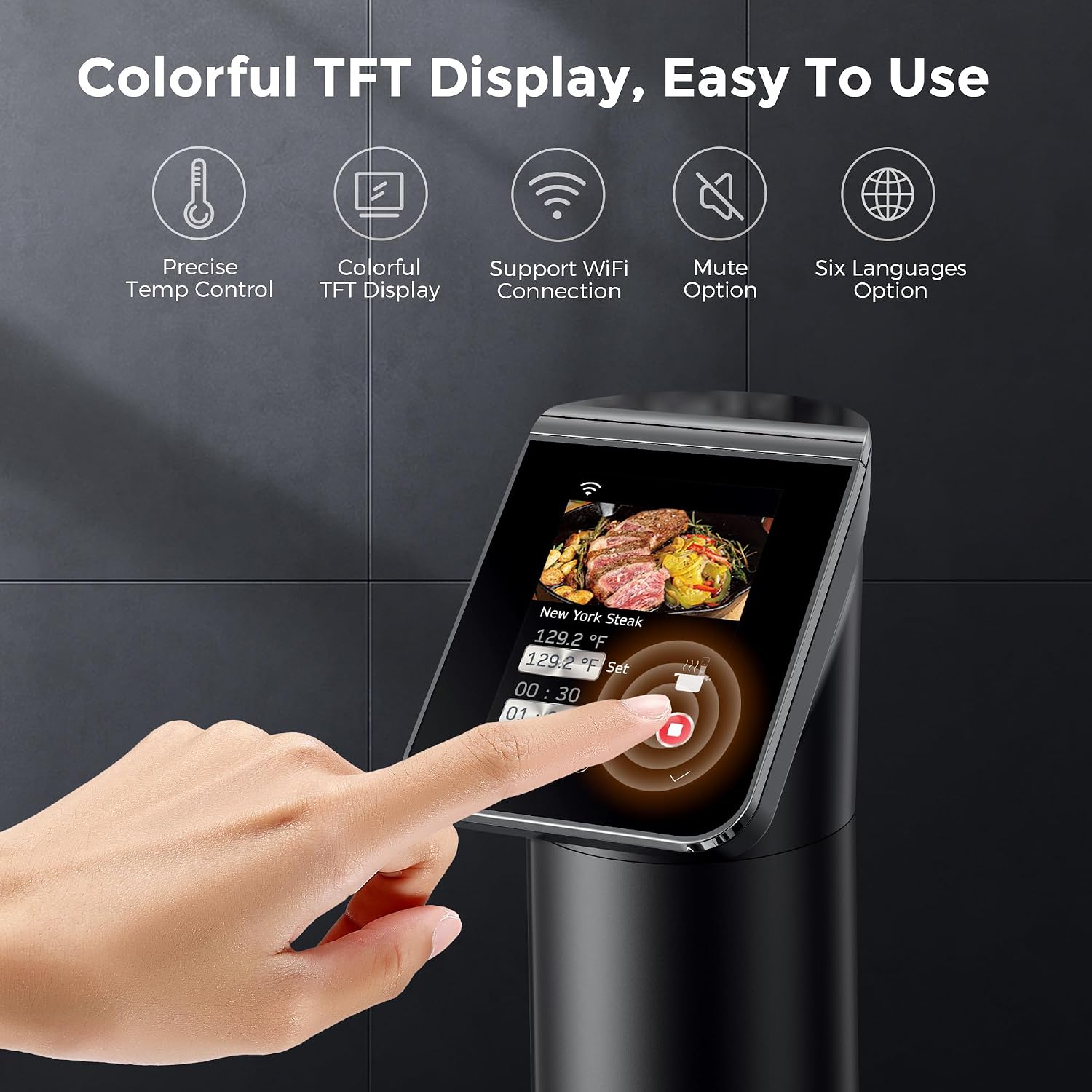 1100W Black WiFi Sous Vide Coo - đánh giá và giá Sous Vide Immersion