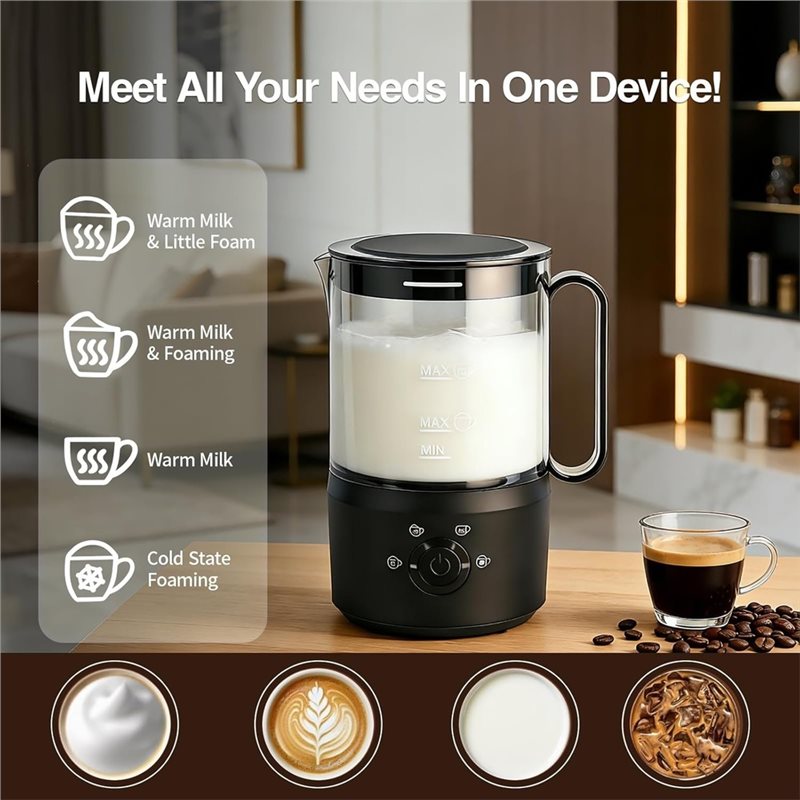 AC39-Milk Frother, 4-In-1 Elec - đánh giá và giá Yogurt Maker Electric