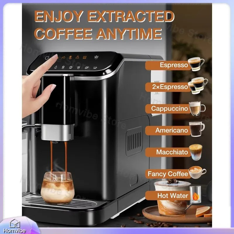 20 Bar Fully Automatic Espress - đánh giá và giá Milk Frother Automatic