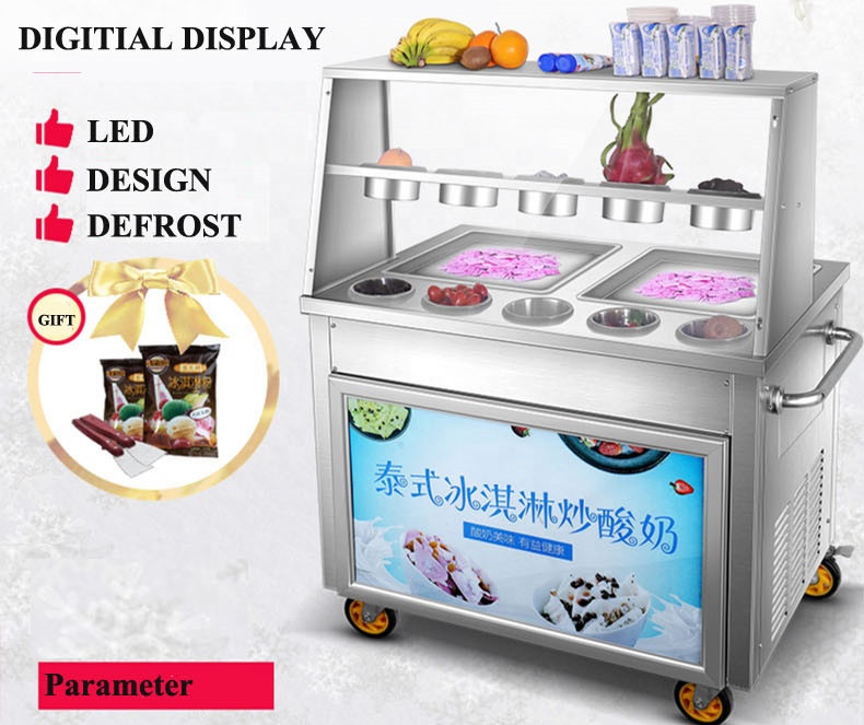 Frying Ice Machine Commercial  - đánh giá và giá Yogurt Maker Electric
