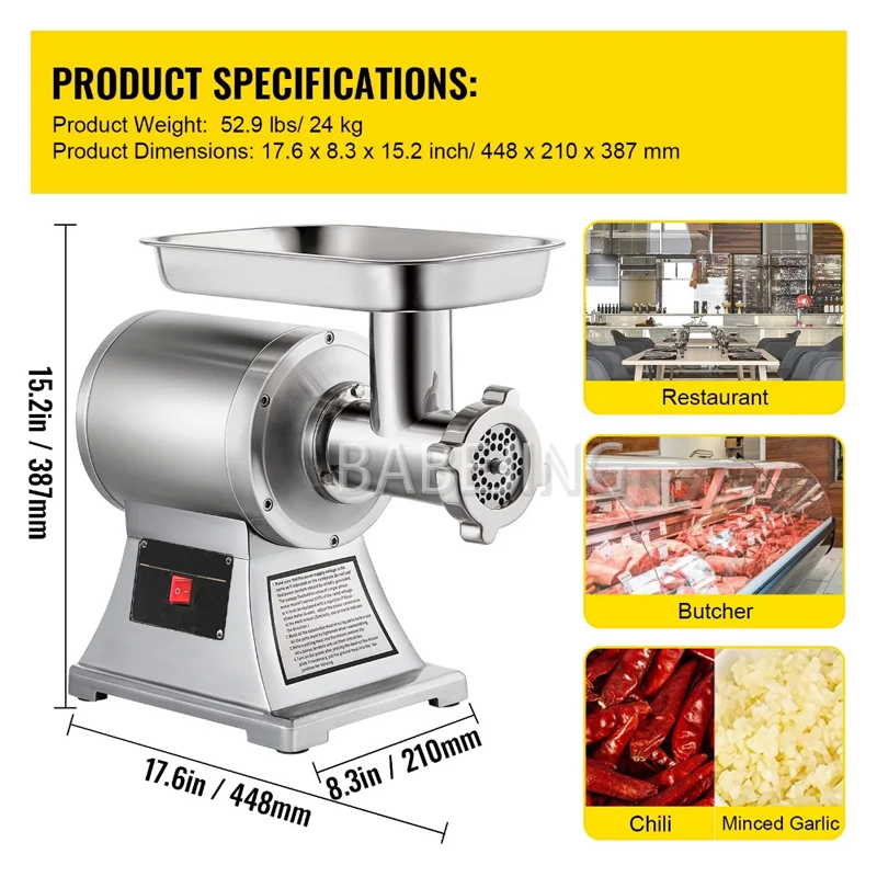 BABEJING 2025 New Electric Mea - đánh giá và giá Meat Grinder Attachment