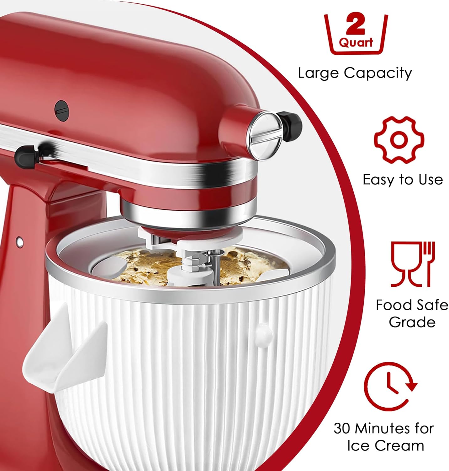Ice Cream Maker Attachment for - đánh giá và giá Kitchen Appliances Kitchenaid