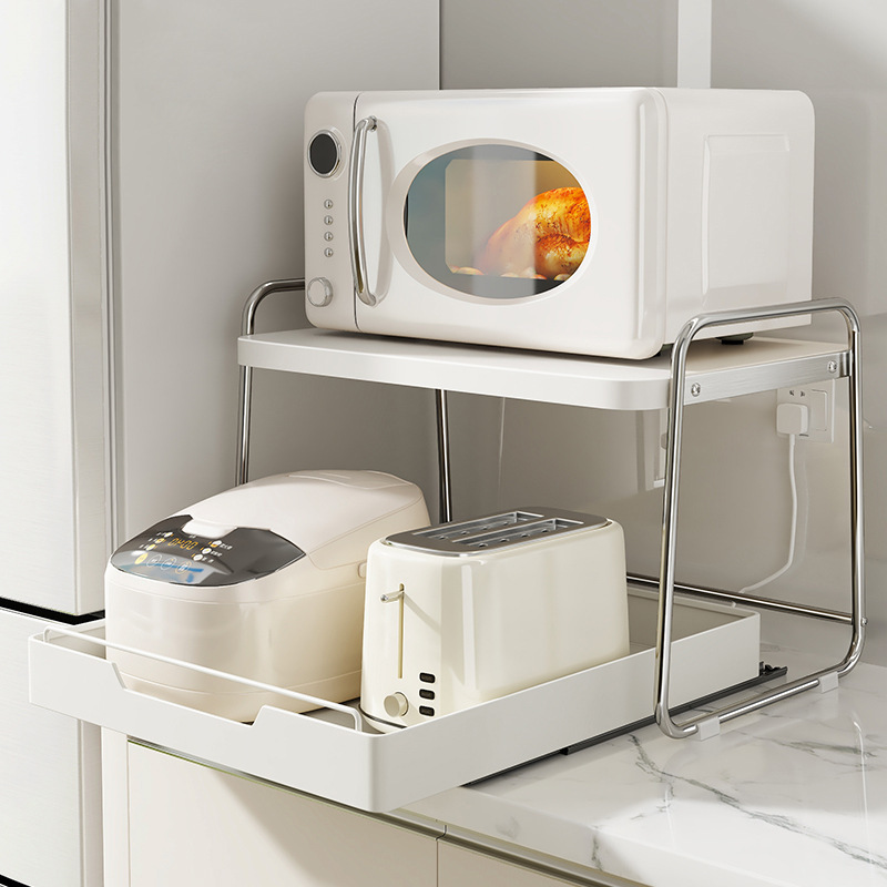 Stainless Steel Microwave Stor - đánh giá và giá Kitchen Appliances Countertop